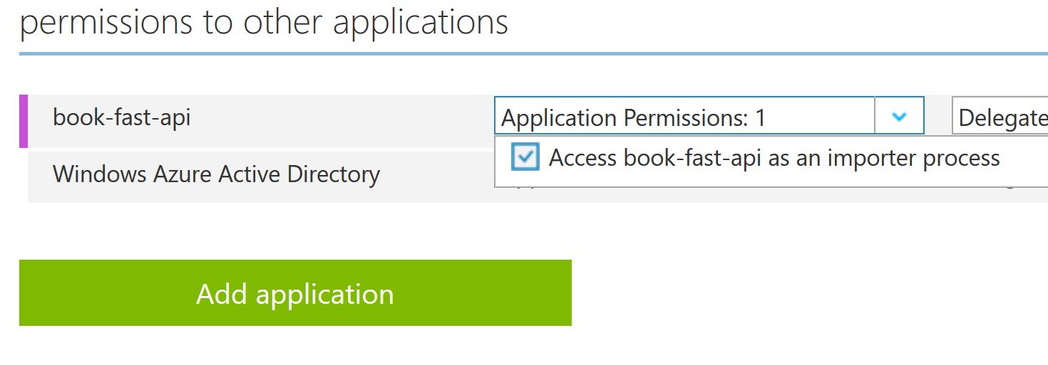 Granting application level permission in Azure AD